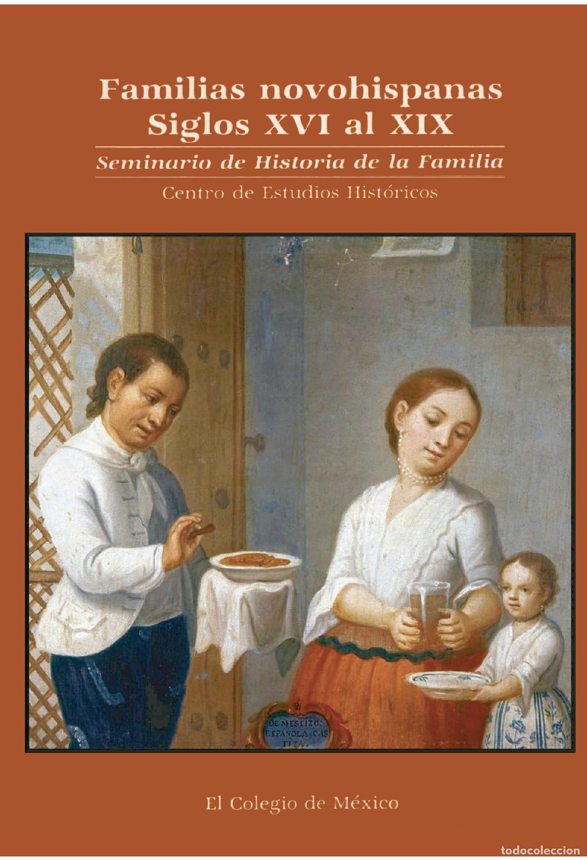 Livres: FAMILIAS NOVOHISPANAS. Siglos XVI al XIX. Seminario de Historia de la Familia Centro de Estudios His