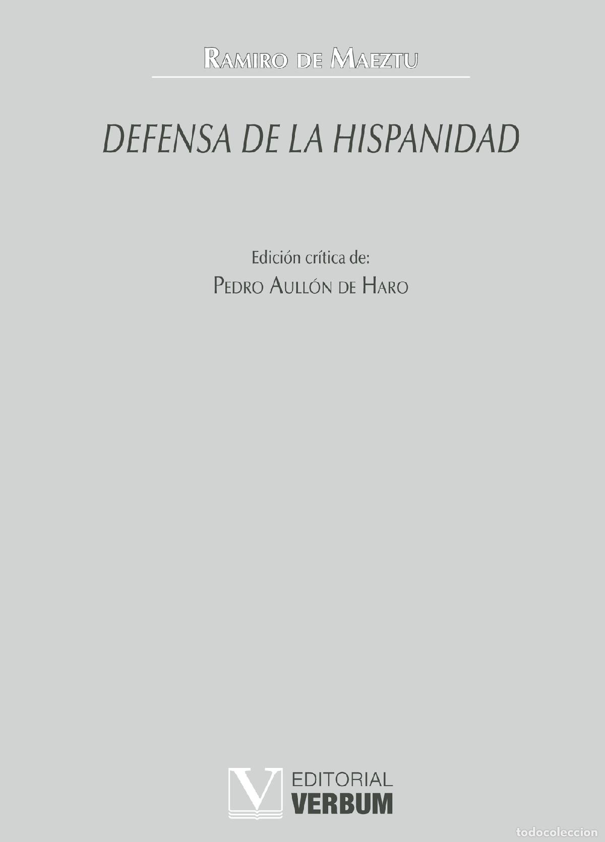 Libros: Defensa de la hispanidad - Ramiro de Maeztu - Foto 1
