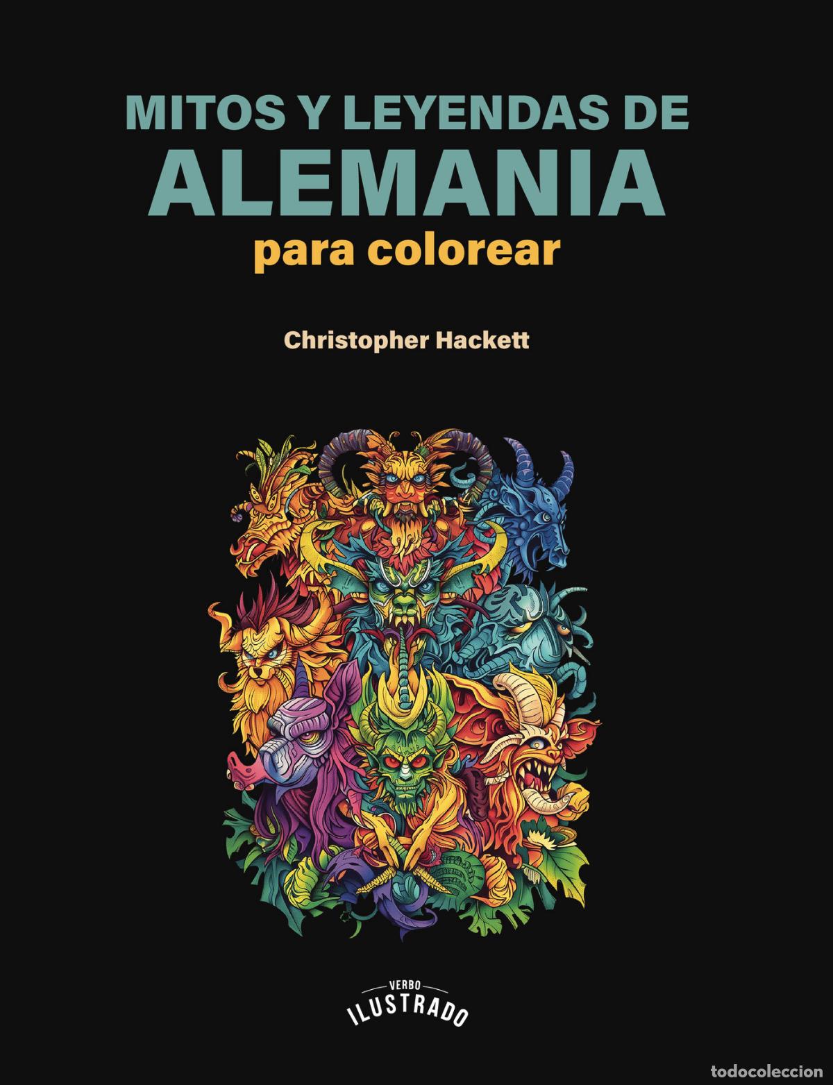 Libros: Mitos y leyendas de Alemania para colorear - Christopher Hackett - Foto 1