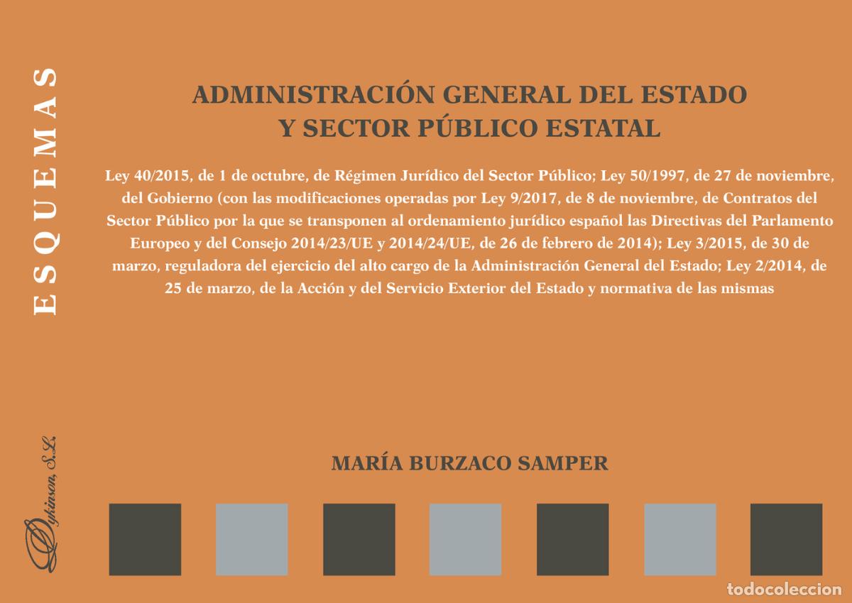 Libri: Administraci&oacute;n General del Estado y sector p&uacute;blico estatal. Esquemas. - Mar&iacute;a Burzaco Samper