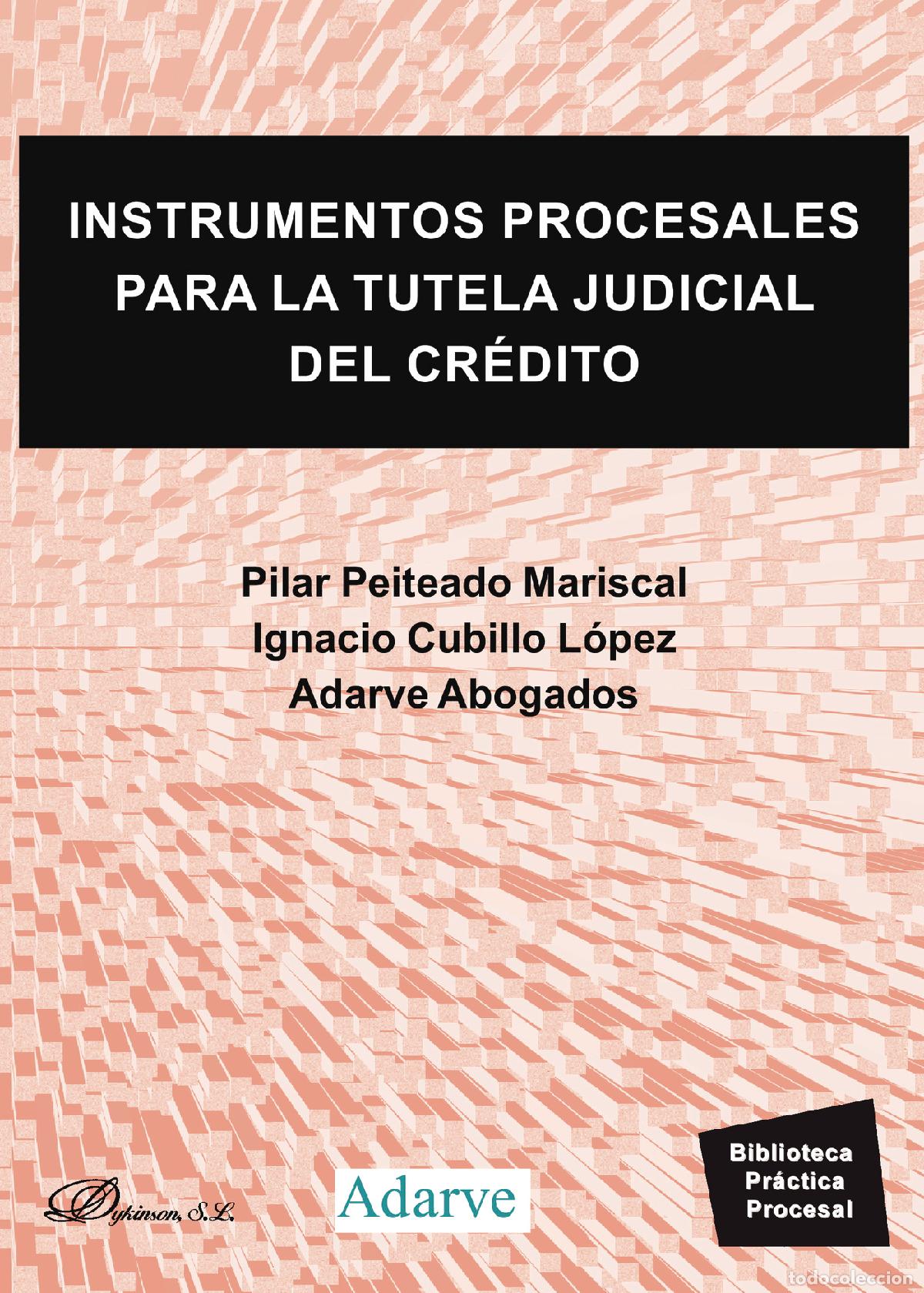 B&uuml;cher: Instrumentos procesales para la tutela judicial del cr&eacute;dito. - Ignacio Cubillo L&oacute;pez