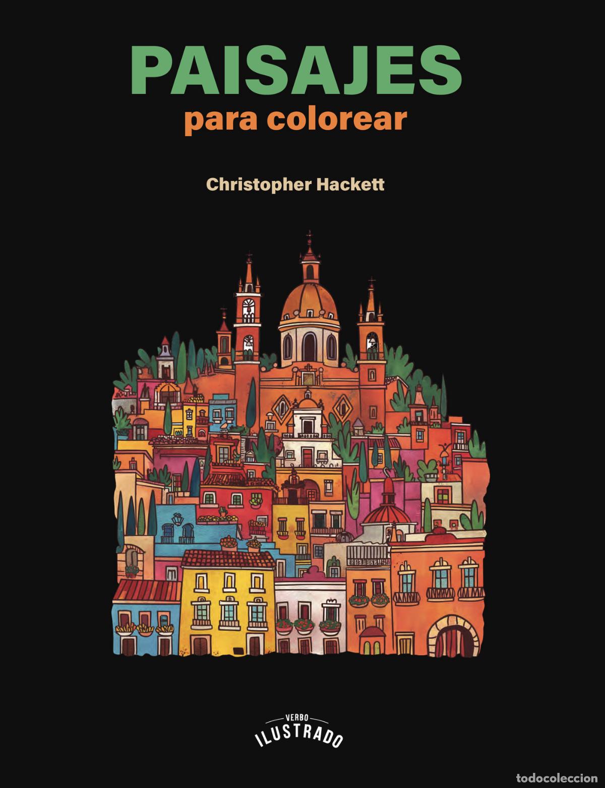 Libros: Paisajes para colorear - Christopher Hackett - Foto 1