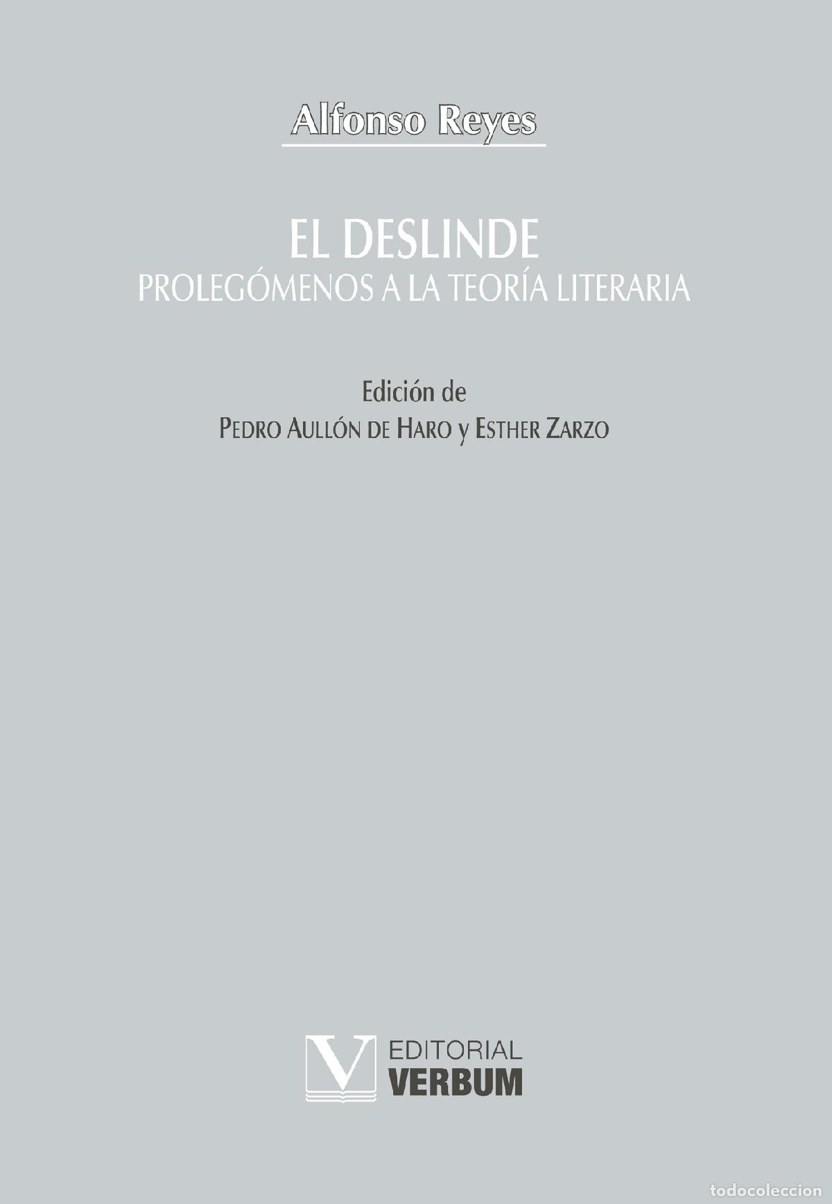 Libros: El deslinde - Alfonso Reyes - Foto 1