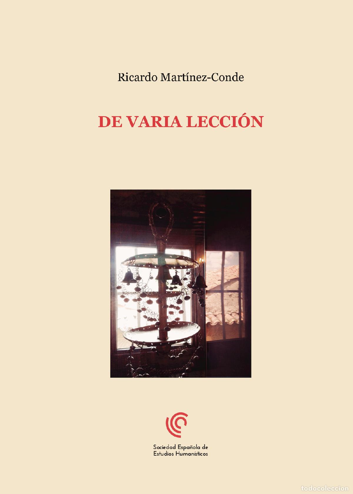 Libros: De varia lecci&oacute;n - Ricardo Mart&iacute;nez-Conde - Foto 1