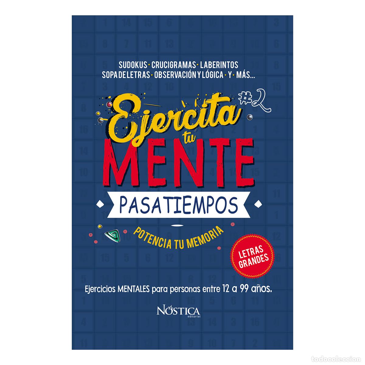 B&uuml;cher: Ejercita tu mente 2 - Sudokus-Crucigramas-Laberintos-Sopaletras-Observaci&oacute;n y L&oacute;gica y m&aacute;s... - Vari
