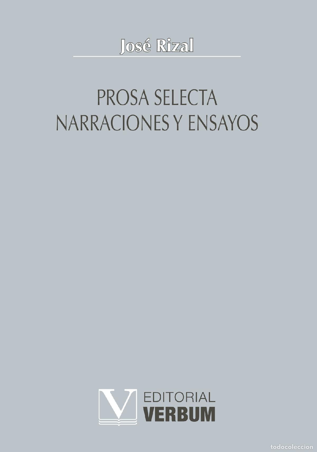Libros: Prosa selecta - Jos&eacute; Rizal - Foto 1
