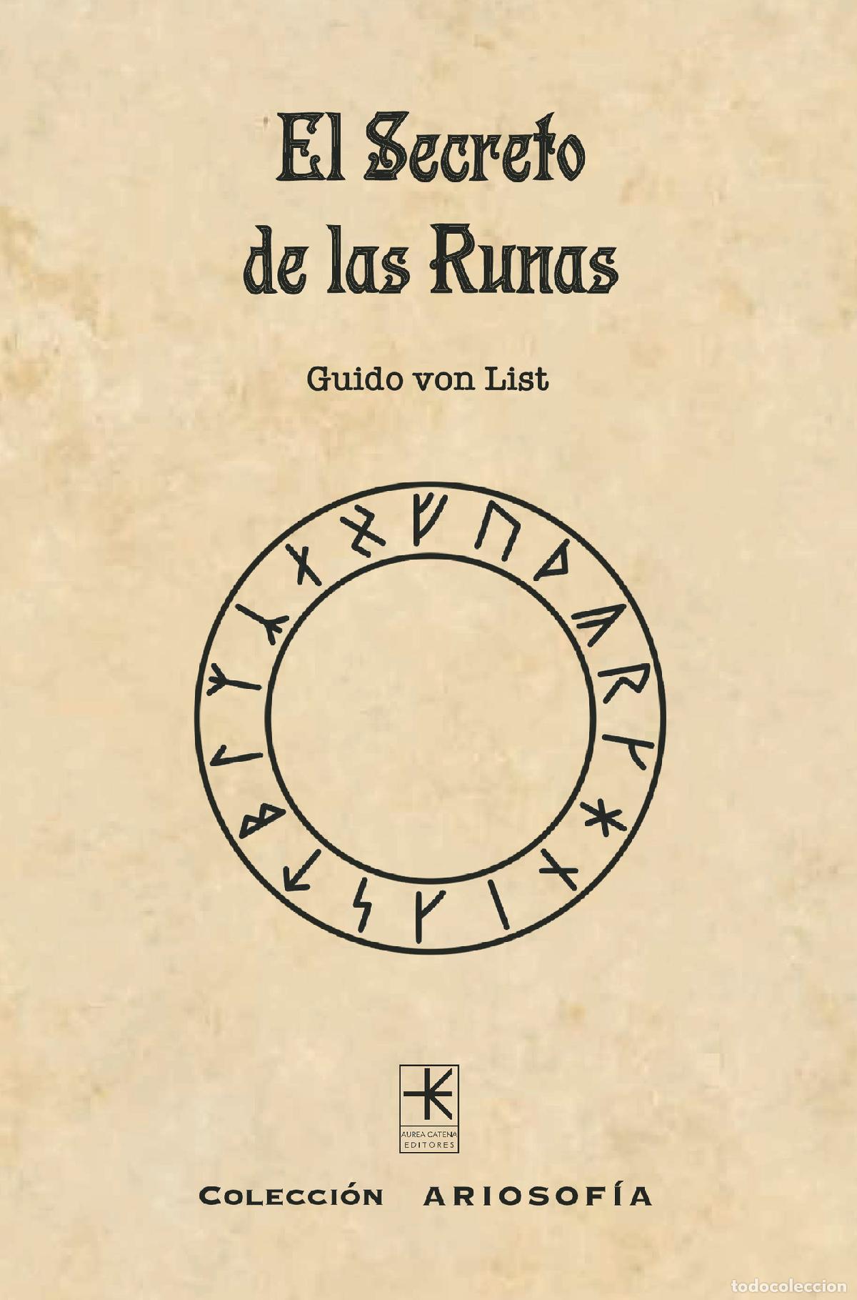 Livros: El Secreto de las Runas - Guido Von List