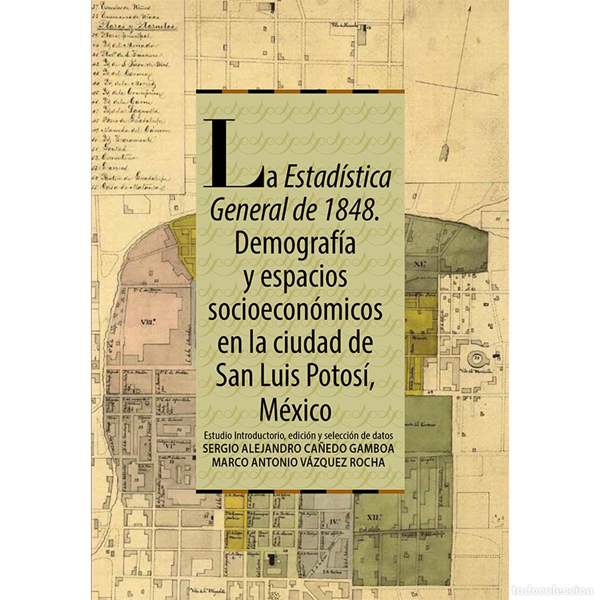 books: La Estad&iacute;stica General de 1848. Demograf&iacute;a y espacios socioec&oacute;micos en la ciudad de San Luis Potos&iacute;,