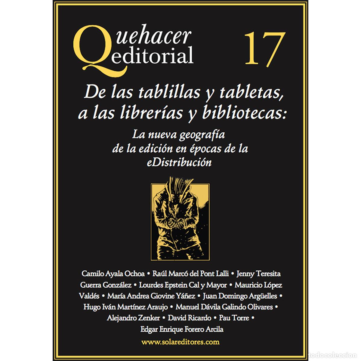 Libri: Quehacer editorial 17 - Alejandro Zenker