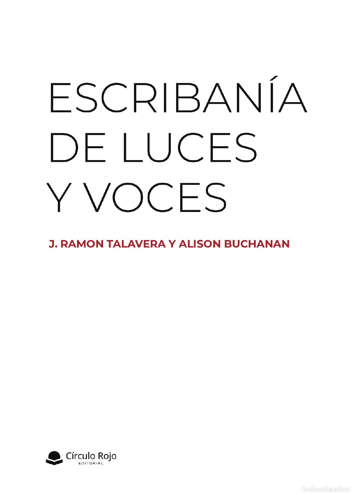 B&uuml;cher: Escriban&iacute;a de luces y voces - J. Ramon Talavera y Alison Buchanan