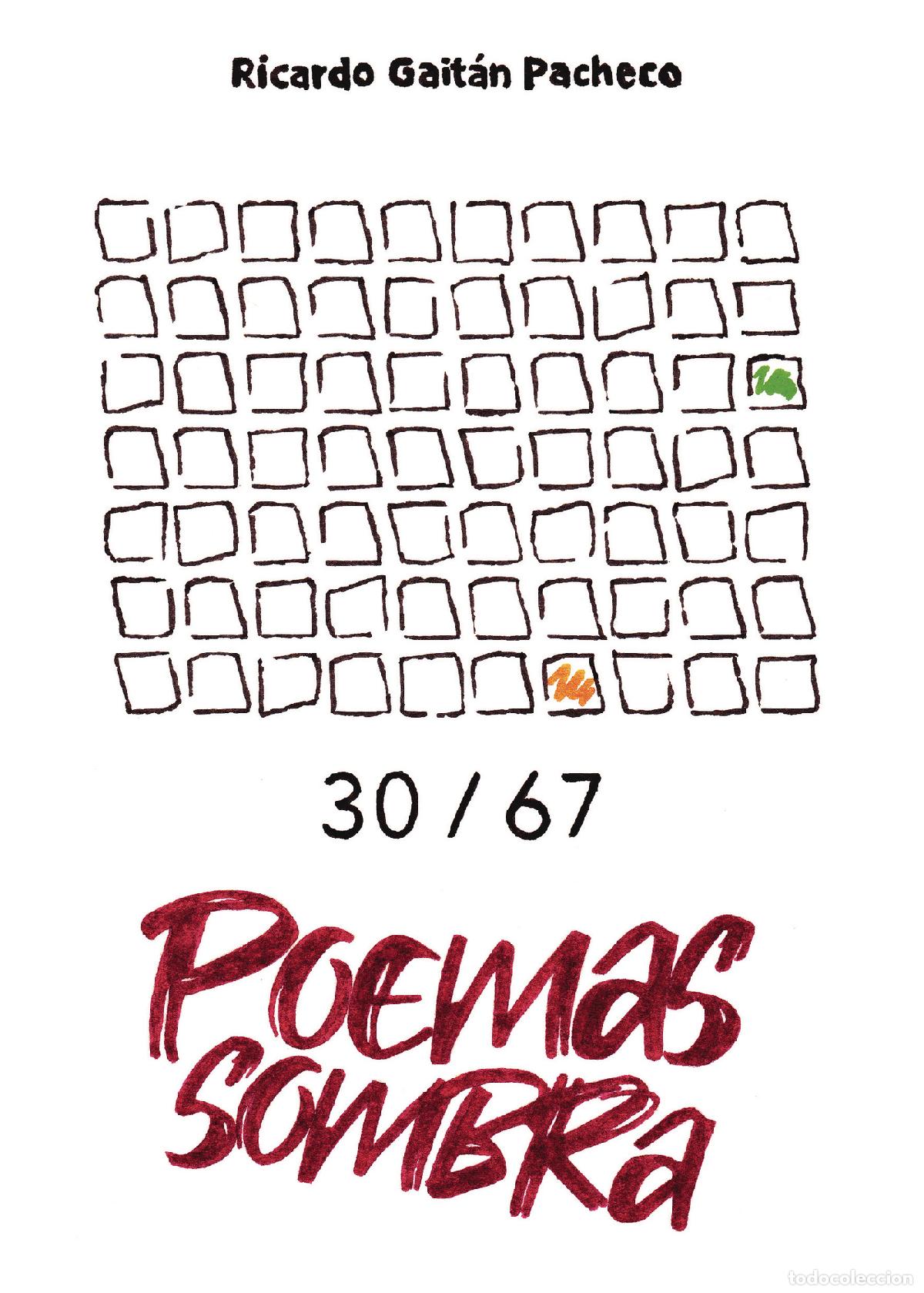 Libri: 30/67 Poemas sombra - Ricardo Gait&aacute;n Pacheco