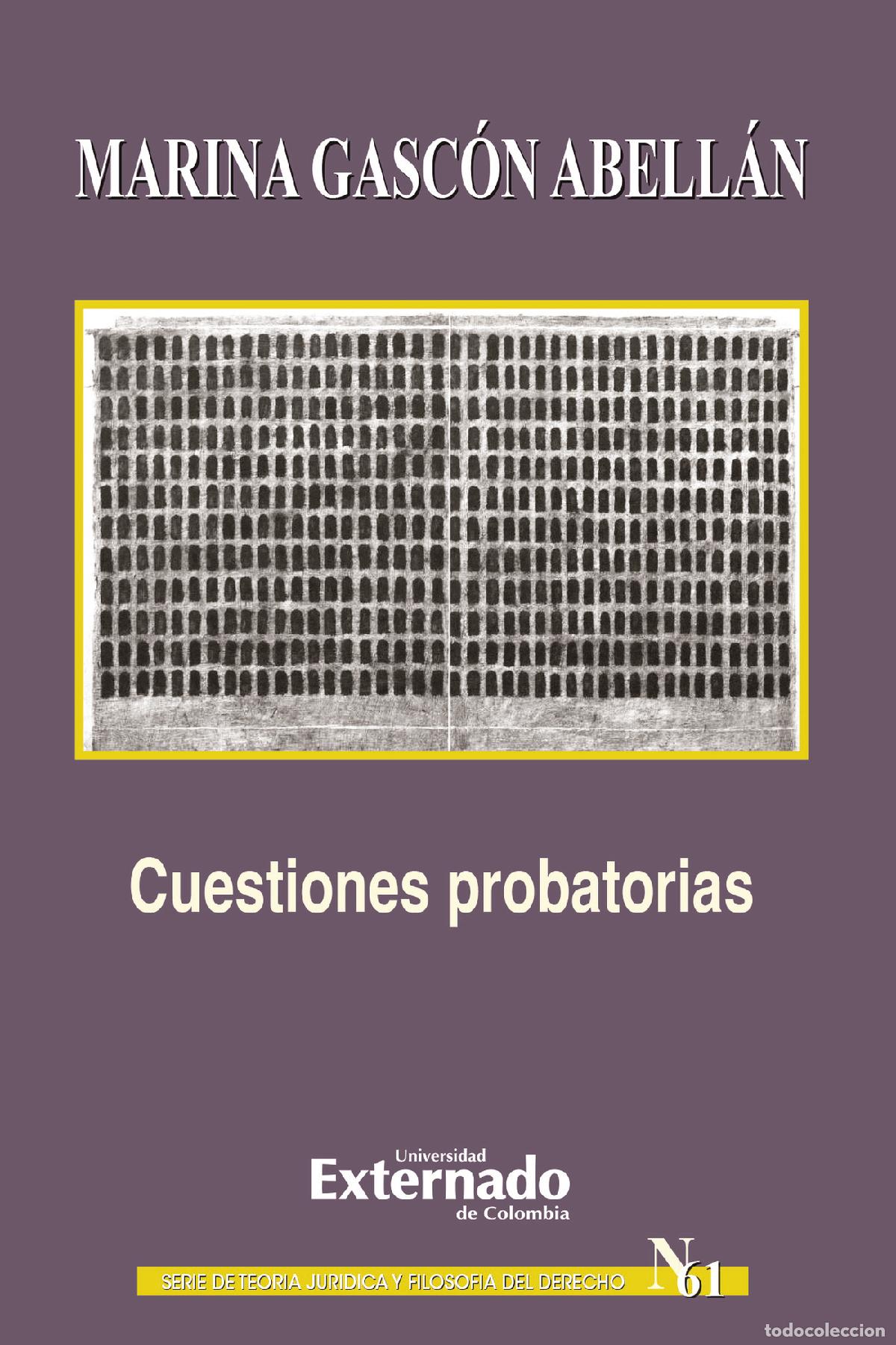 Libri: Cuestiones probatorias - Marina Gasc&oacute;n Abell&aacute;n