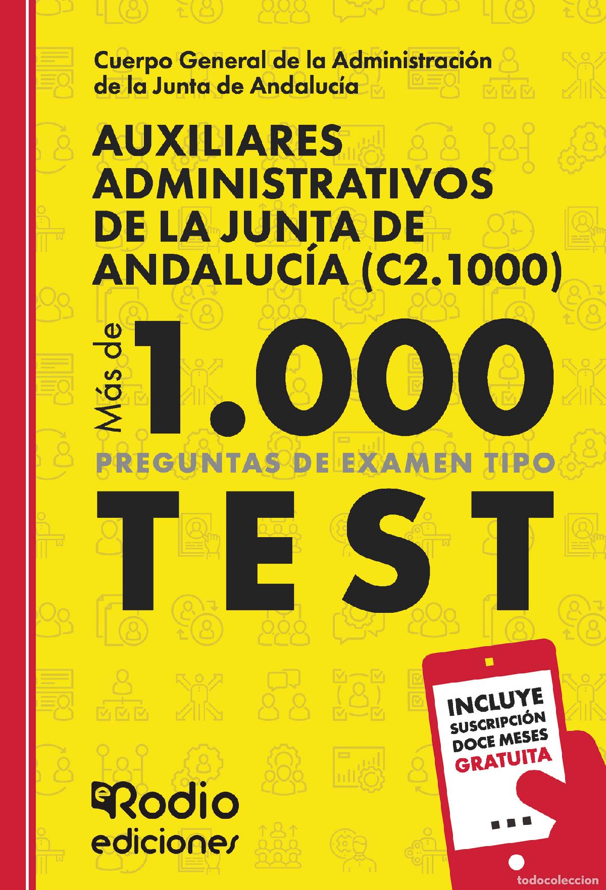 Livros: Auxiliares Administrativos de la Junta de Andaluc&iacute;a (C2.1000). M&aacute;s de mil preguntas tipo test - EDIC