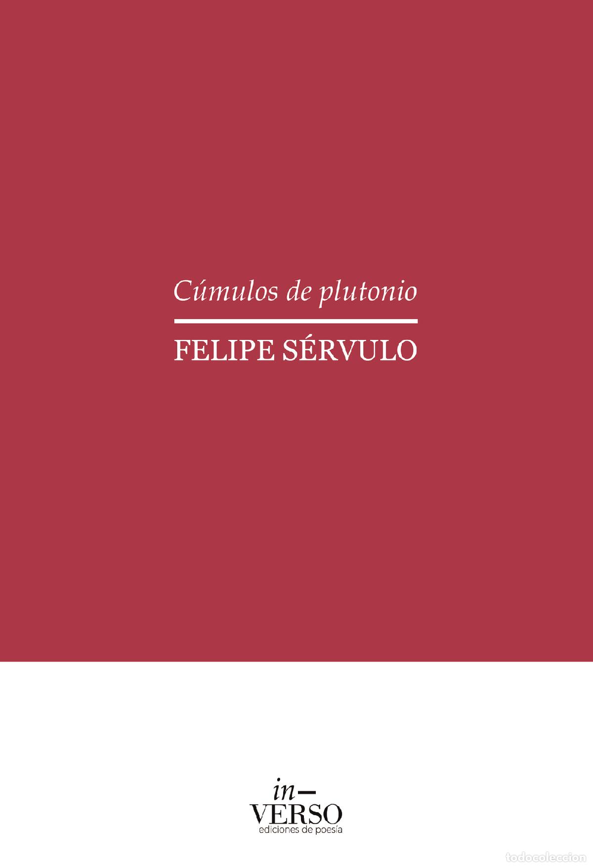 Libri: C&Uacute;MULOS DE PLUTONIO - Felipe S&eacute;rvulo