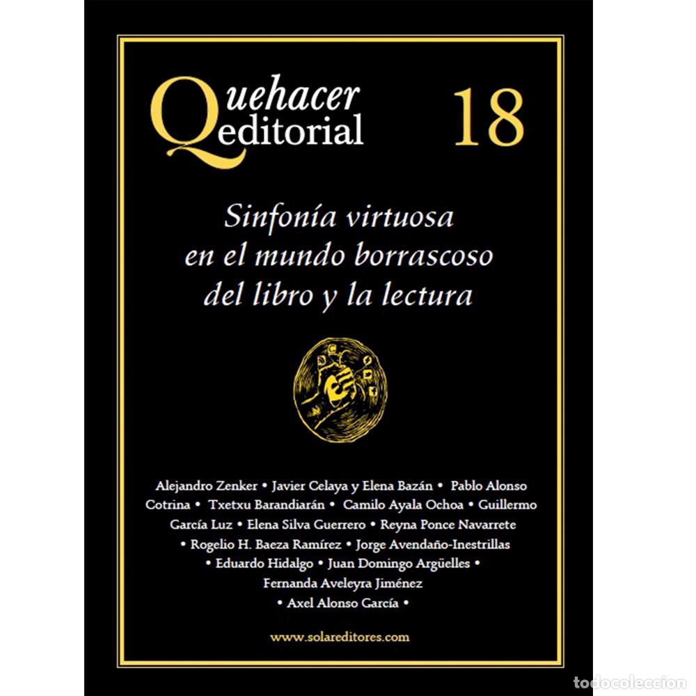 Libros: Quehacer editorial 18 - Alejandro Zenker - Foto 1