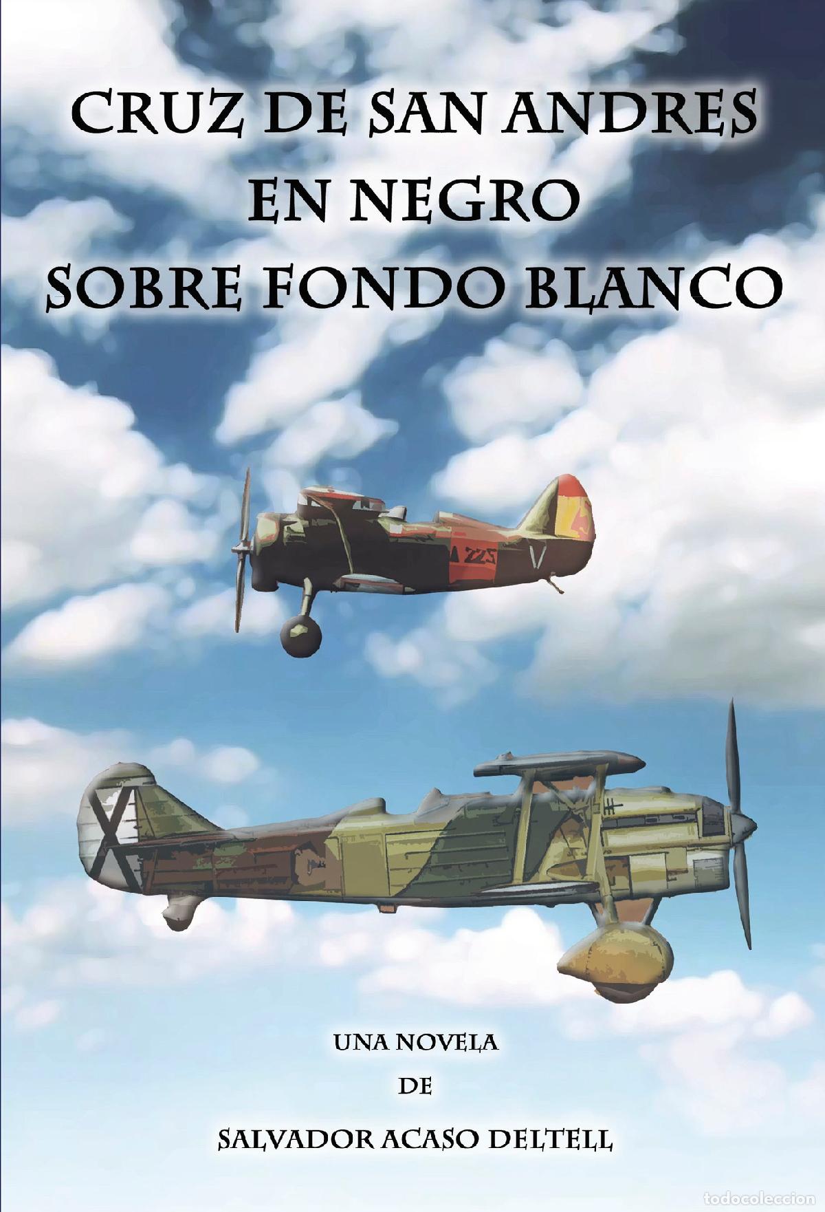 Livros: Cruz de San Andr&eacute;s en negro sobre fondo blanco - Salvador Acaso Deltell