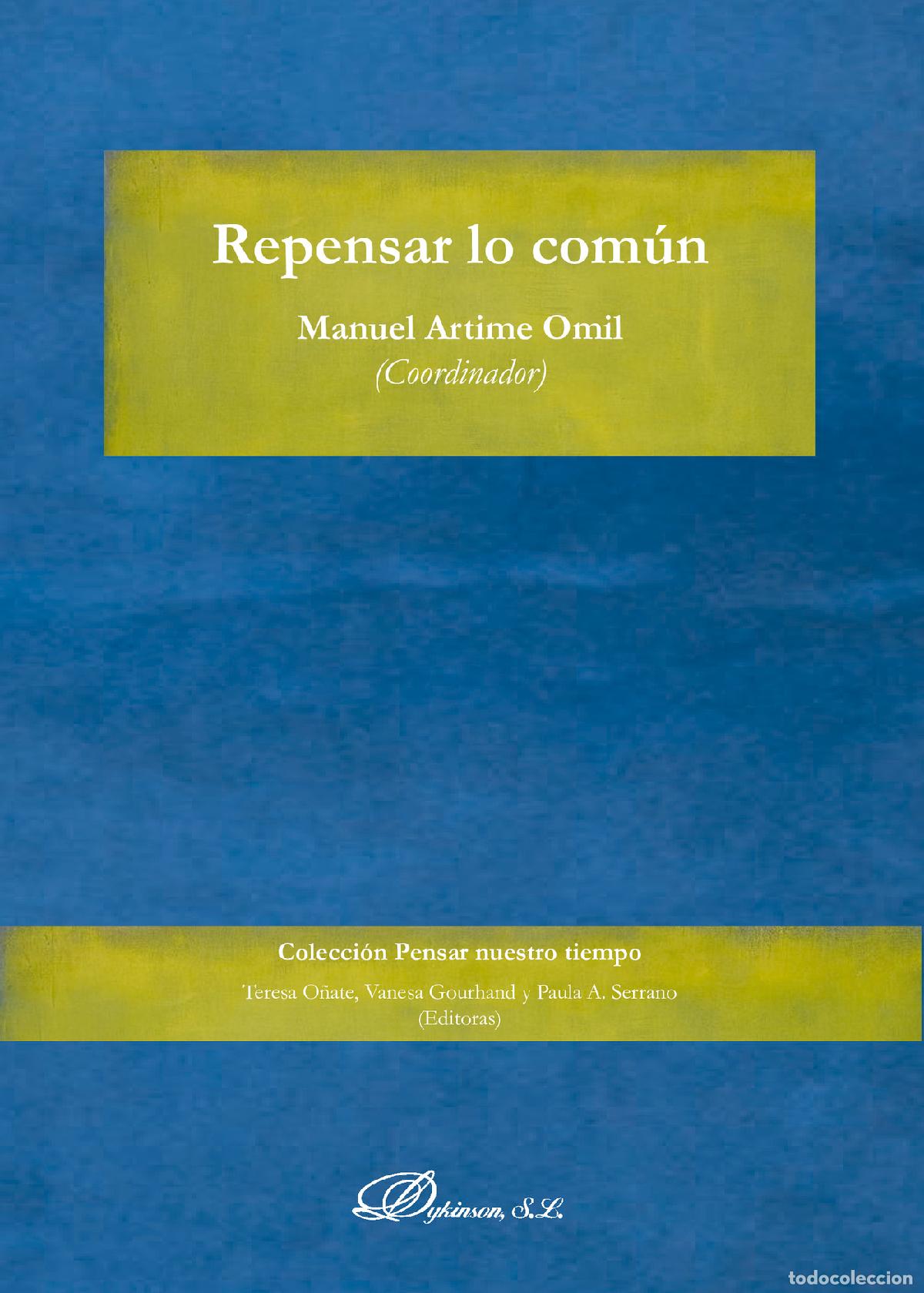 books: Repensar lo com&uacute;n. - Manuel Artime Omil
