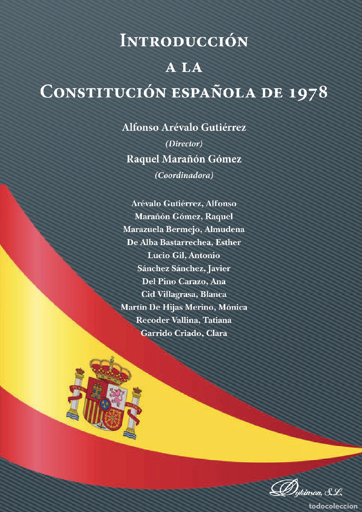 books: Introducci&oacute;n a la Constituci&oacute;n espa&ntilde;ola de 1978. - Raquel Mara&ntilde;&oacute;n G&oacute;mez