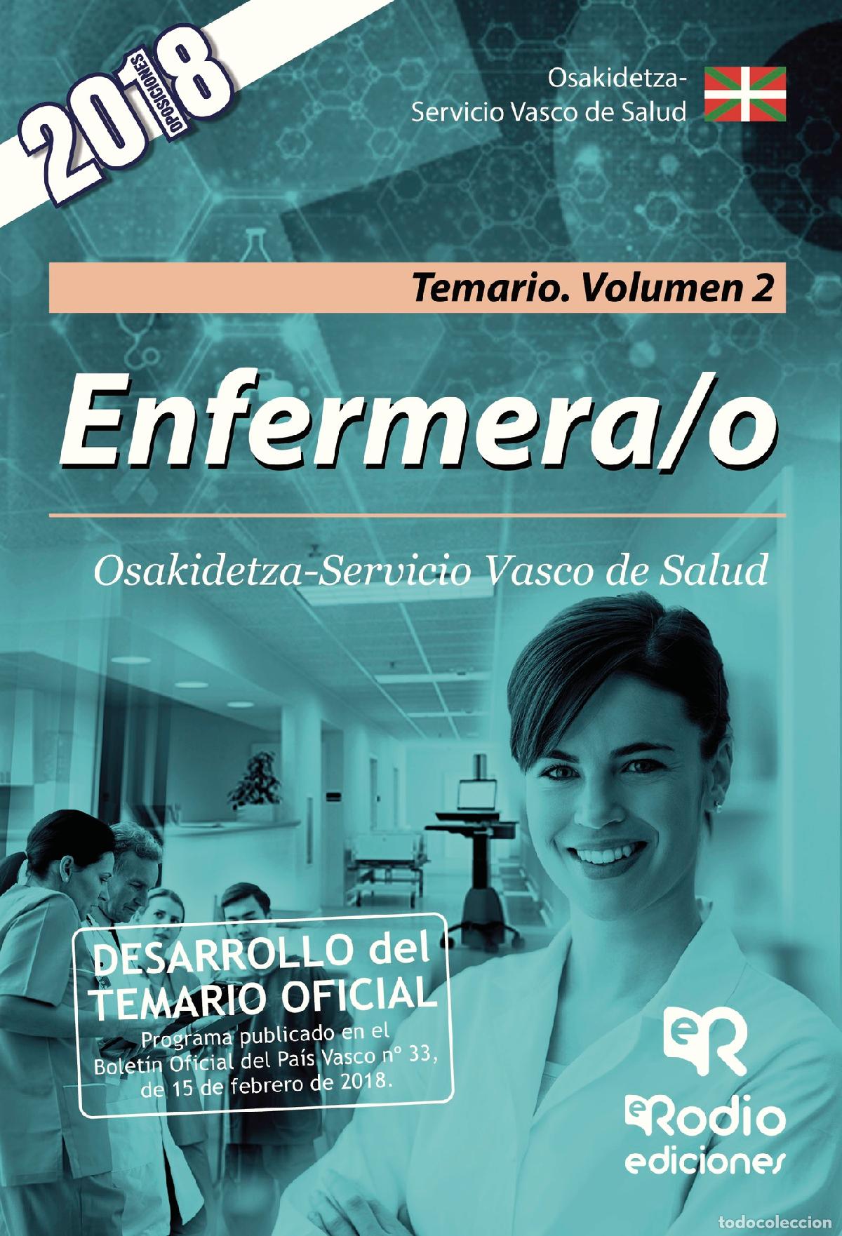 Libros: Enfermera/o. Osakidetza-Servicio Vasco de Salud. Temario. Volumen 2 - Varios autores