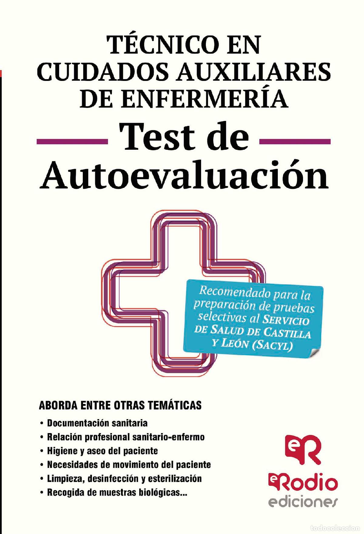 books: T&eacute;cnico en Cuidados auxiliares de Enfermer&iacute;a. Test de Autoevaluaci&oacute;n. Servicio de Salud de Castilla
