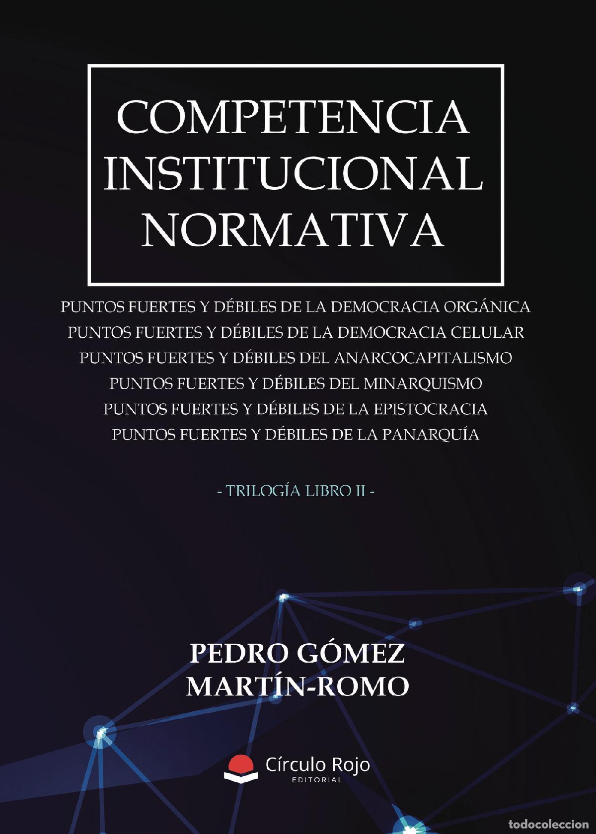 books: Competencia Institucional Normativa - Pedro G&oacute;mez Mart&iacute;n-Romo