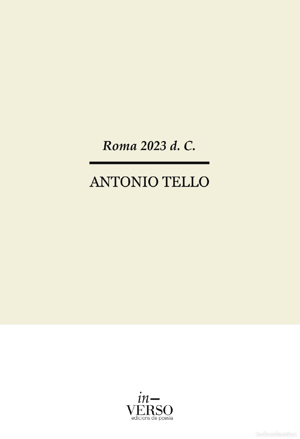 Libros: ROMA 2023 d. C. - Antonio Tello - Foto 1