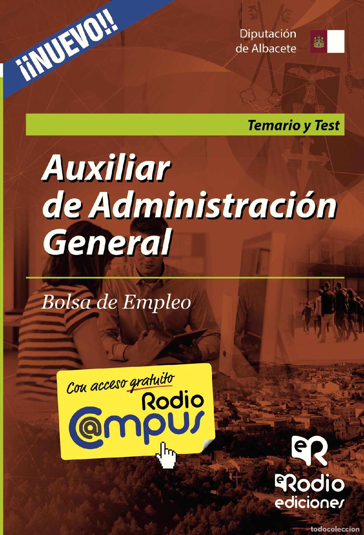 Libros: Auxiliar de Administraci&oacute;n General. Bolsa de Empleo. Temario y Test - Varios autores