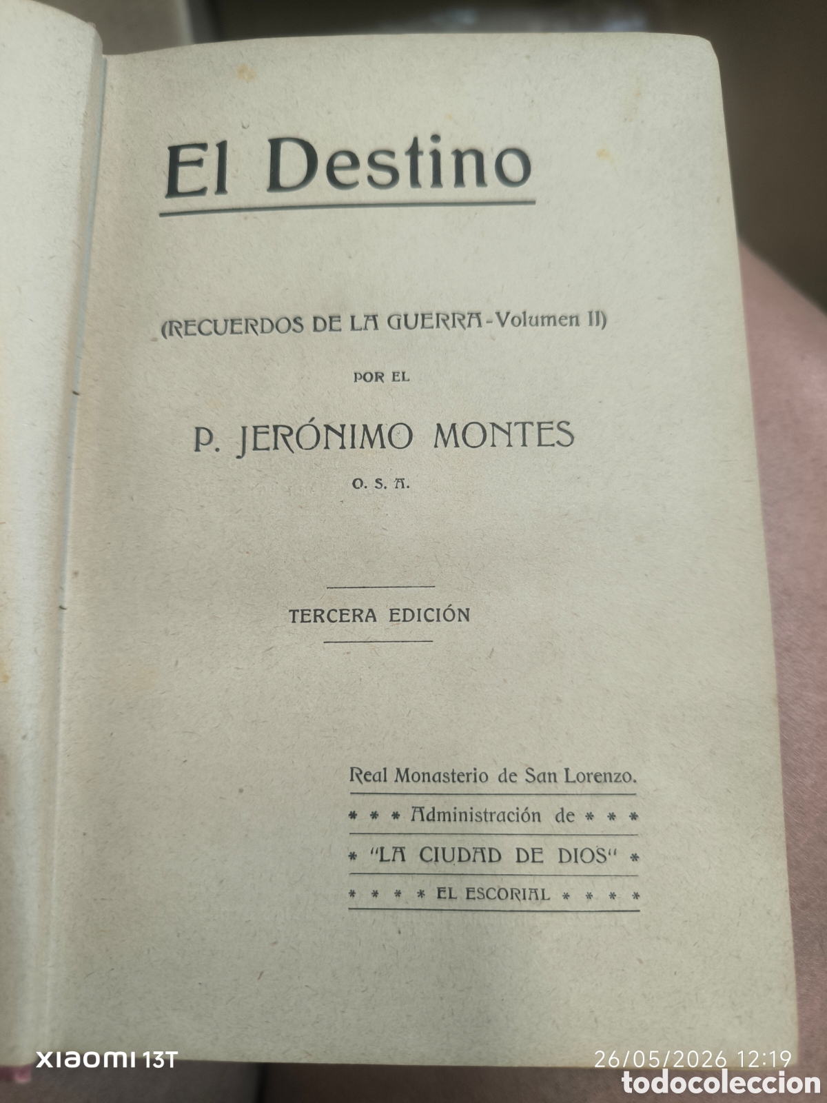 Libros: El destino . P. Jer&oacute;nimo Montes - Foto 4