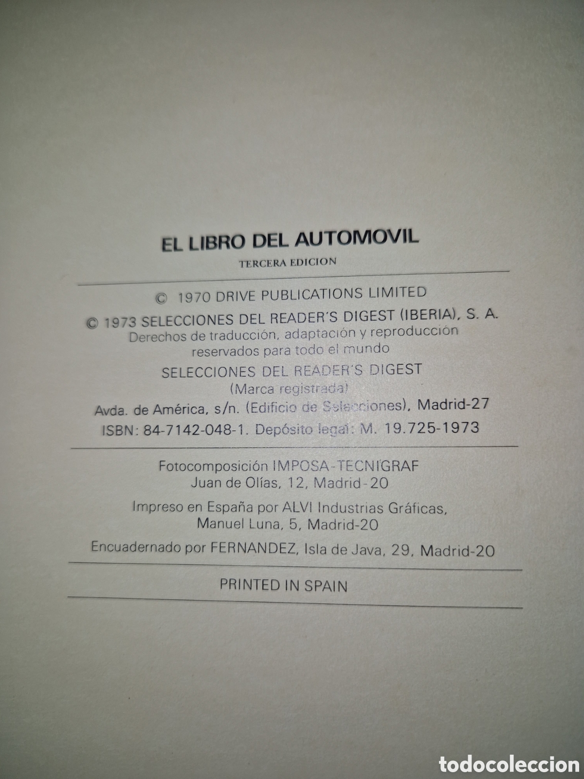 Libros: 1973 El libro del autom&oacute;vil - Foto 4