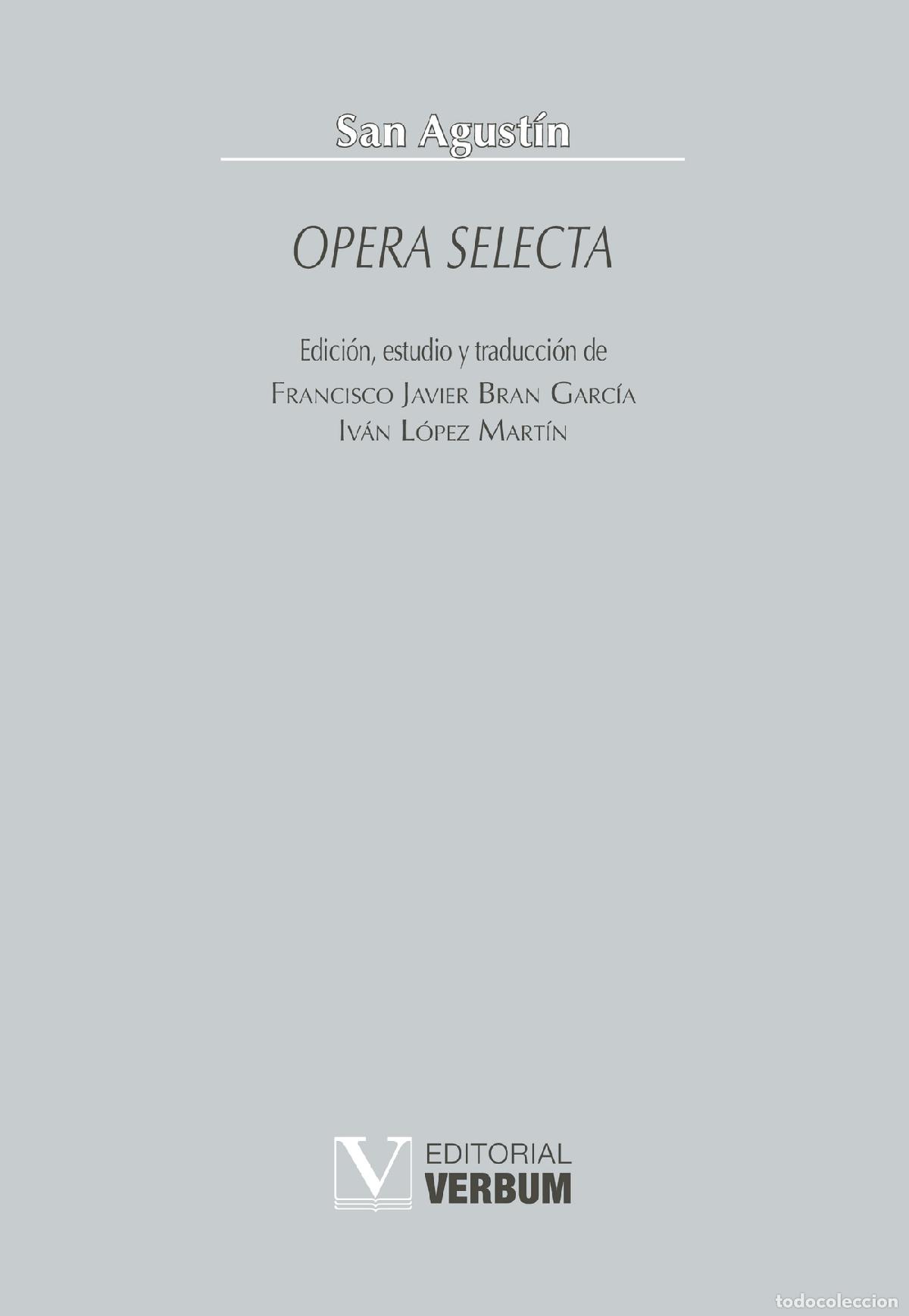Libros: Opera selecta - . San Agust&iacute;n - Foto 1