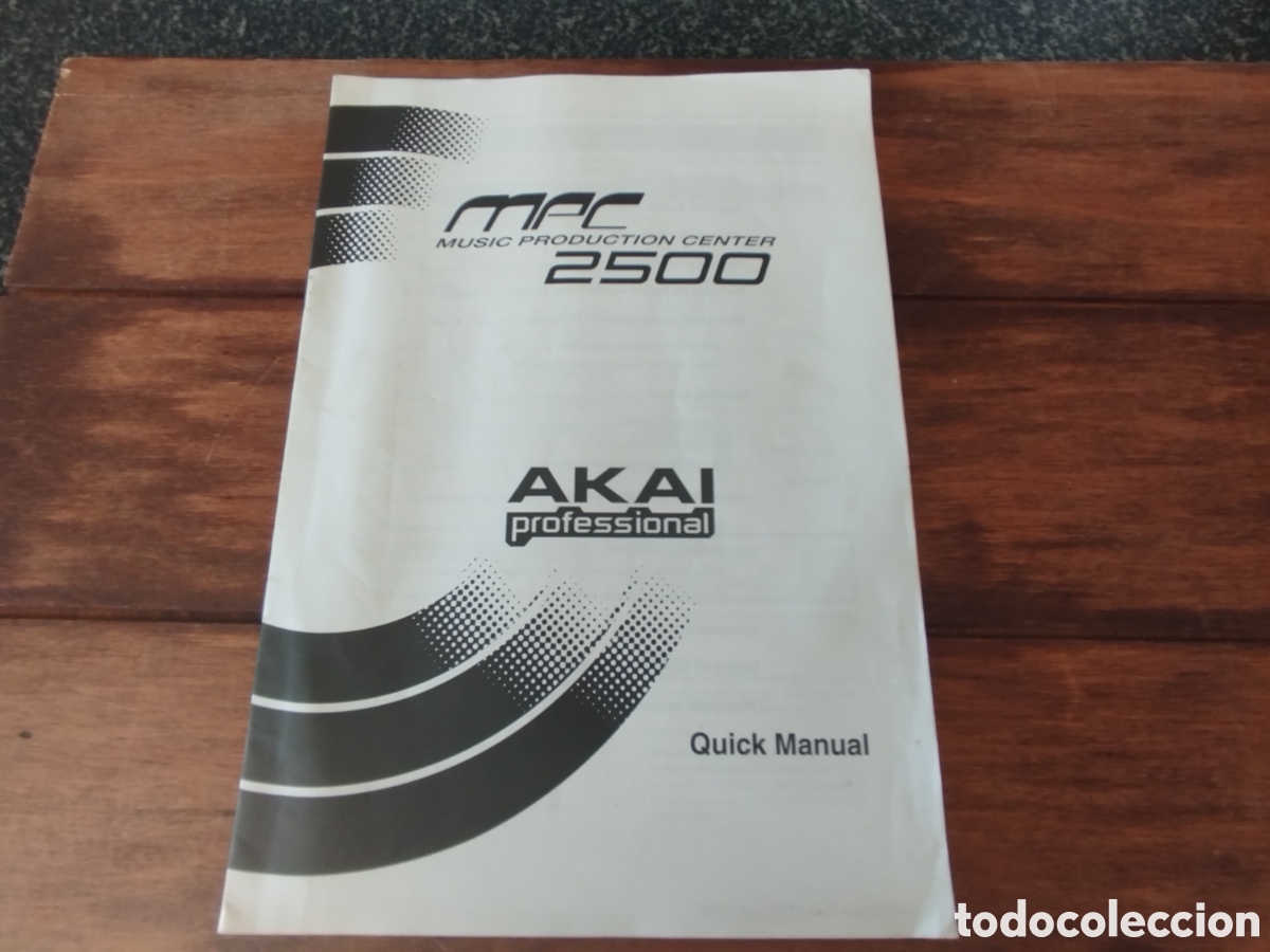 Libros: Manual de inicio r&aacute;pido Akai MPC 2500