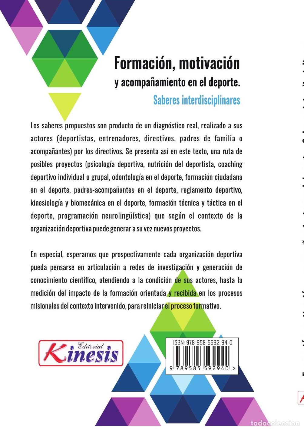 Livres: FORMACI&Oacute;N, MOTIVACI&Oacute;N Y ACOMPA&Ntilde;AMIENTO EN EL DEPORTE. - Juan Carlos Padierna Cardona
