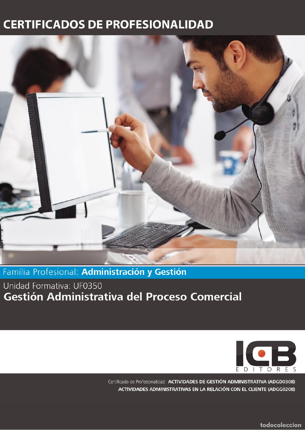 B&uuml;cher: UF0350: Gesti&oacute;n Administrativa del Proceso Comercial. - Jos&eacute; Manuel Rum&iacute;n Hermoso