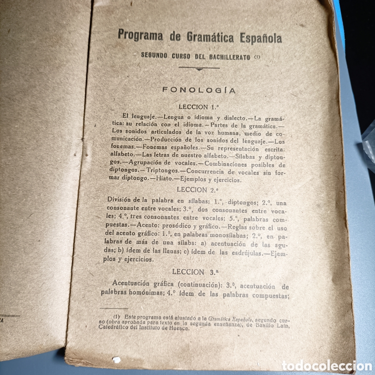 Libros: PROGRAMA DE GRAMATICA ESPA&Ntilde;OLA. SEGUNDO CURSO - Foto 3