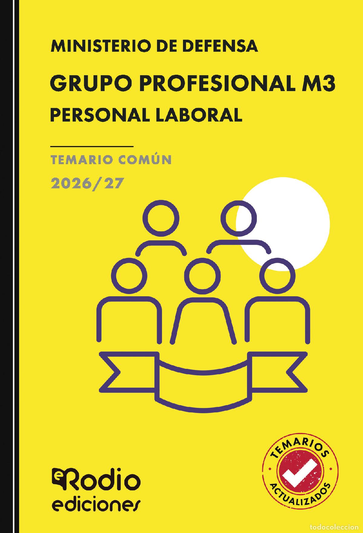 B&uuml;cher: GRUPO PROFESIONAL M3. Personal Laboral. Ministerio de Defensa. TEMARIO COM&Uacute;N. 2026/27 - EDICIONES Ro