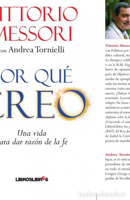B&uuml;cher: POR QU&Eacute; CREO: Una vida para dar raz&oacute;n de la fe - Vittorio Messori