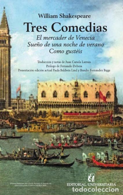 B&uuml;cher: Tres Comedias - El mercader de Venecia; Sue&ntilde;o de una noche de verano; Como gust&eacute;is - William Shakesp