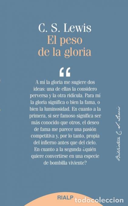 Libri: El peso de la gloria - Lewis C. S.
