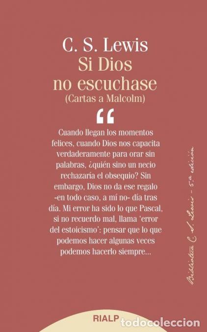 Libri: Si Dios no escuchase - Cartas a Malcom - Lewis C. S.
