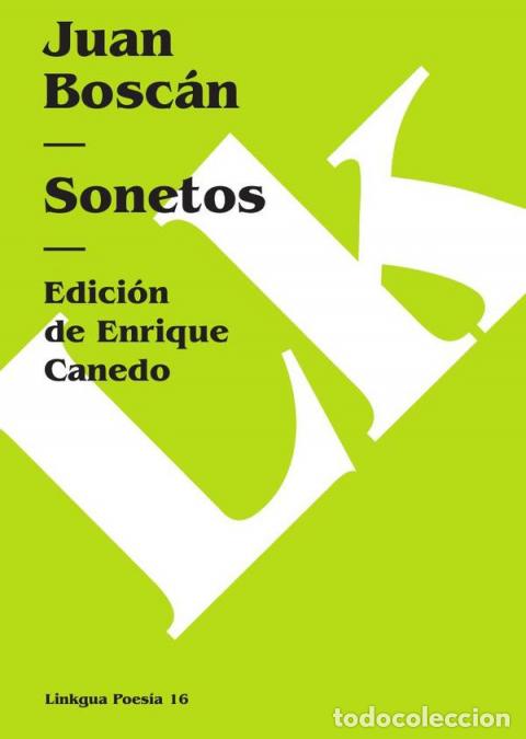Libros: Sonetos - Juan Bosc&aacute;n