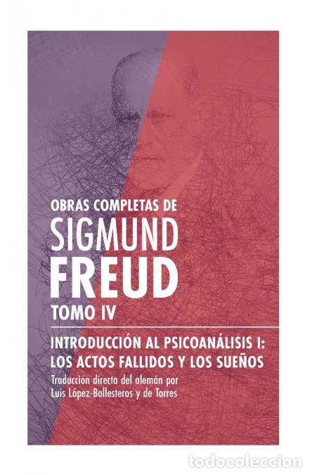 Libros: Introducci&oacute;n al psicoan&aacute;lisis I, los actos fallidos y los sue&ntilde;os - Sigmund Freud