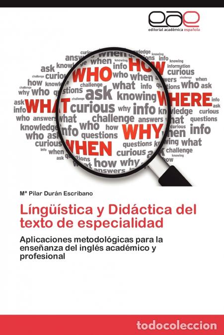 Libros: Linguistica y Didactica del Texto de Especialidad - M. Pilar Dur N. Escribano,M. Duran Escribano