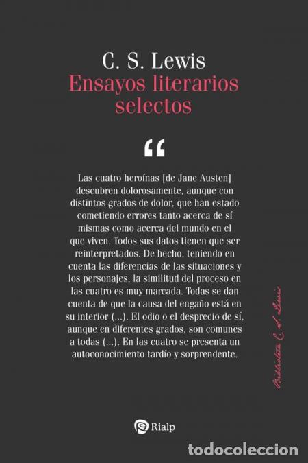 Libri: Ensayos literarios selectos - Lewis C. S.