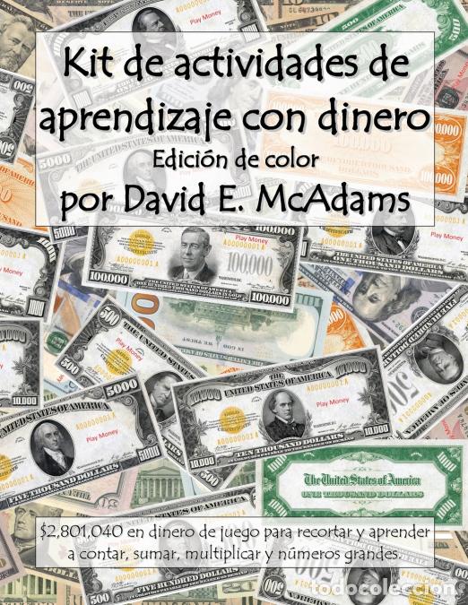 Libri: Kit de actividades de aprendizaje con dinero - $2,801,040 en dinero de juego para recortar y aprende