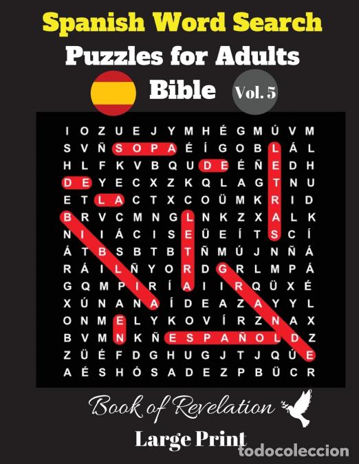 Libri: Spanish Word Search Puzzles For Adults - Bible Vol. 5 Book of Revelation, Large Print - Pupiletras P