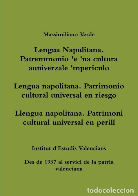 Libri: Lengua napolitana. Patrimonio cultural universal en riesgo - Massimiliano Verde