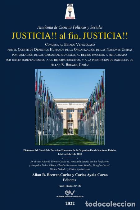 Libros: JUSTICIA!! AL FIN, JUSTICIA!! Condena al Estado Venezolano por el Comit&eacute; de Derechos Humanos de la O