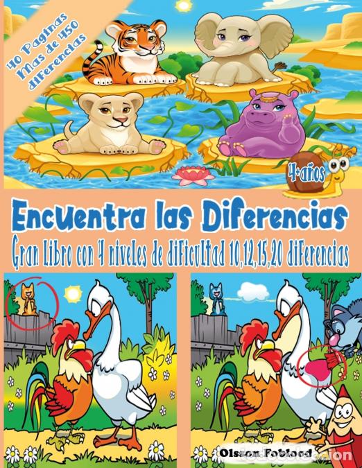 Libri: Encuentra las Diferencias - Mi Gran Libro de las Diferencias, Busca y Encuentra Libros Ni&ntilde;os 5 a&ntilde;os,