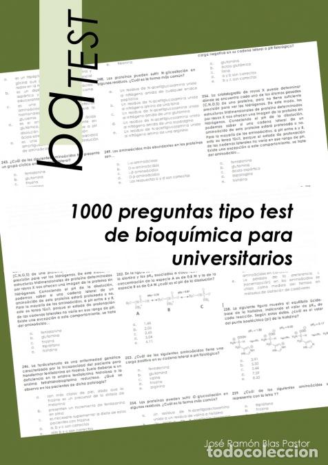 Libri: bqTEST - 1000 preguntas tipo test de bioqu&iacute;mica para universitarios - Jos&eacute; Ram&oacute;n Blas Pastor