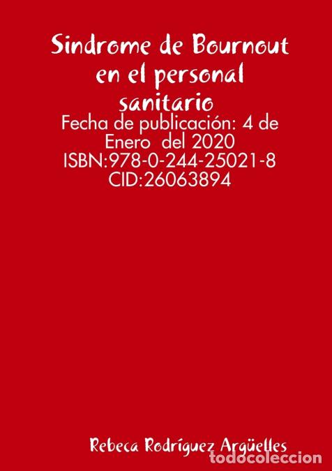 Libros: Sindrome de Bournout en el personal sanitario - Rebeca Rodr&iacute;guez Arg&uuml;elles
